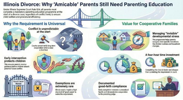 Why Do Cooperative, Low-Conflict Parents Still Have to Take the Class?